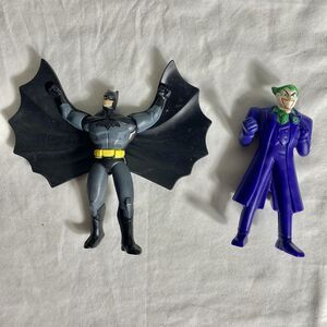 McDonalds 2010 ToyBiz Batman & The Joker 4” Movie Action Figures DC Comics Lot